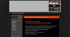 Desktop Screenshot of coloured-birds.de