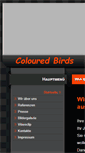 Mobile Screenshot of coloured-birds.de